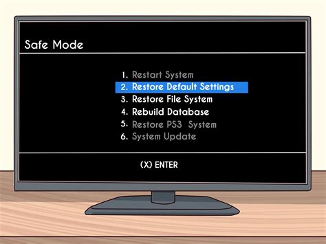 how to reset a ps3 system